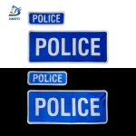 Reflective Patches - Blue PVC Reflective Police Patches